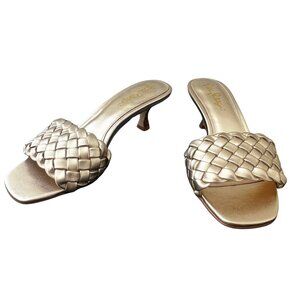 LILLY PULITZER Syd Sandal In Gold Metallic Size 6M